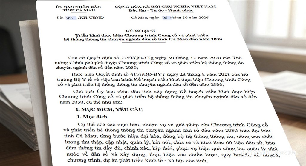 Triển khai Chương trình Củng cố và phát triển hệ thống thông tin chuyên ngành dân số tỉnh Cà Mau đến năm 2030