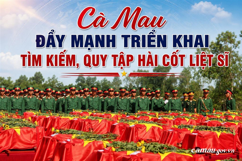 Cà Mau đẩy mạnh triển khai tìm kiếm, quy tập hài cốt liệt sĩ