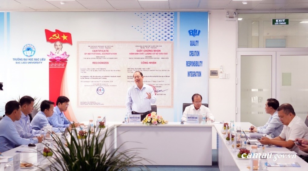 Bí thư Tỉnh ủy yêu cầu nâng cao chất lượng đào tạo tại Trường Đại học Bạc Liêu