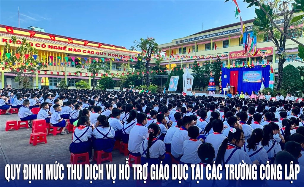 Quy định mức thu dịch vụ hỗ trợ giáo dục tại các trường công lập