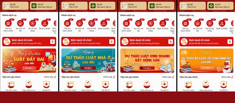 Mời người dân góp ý bốn dự thảo luật qua ứng dụng VneID