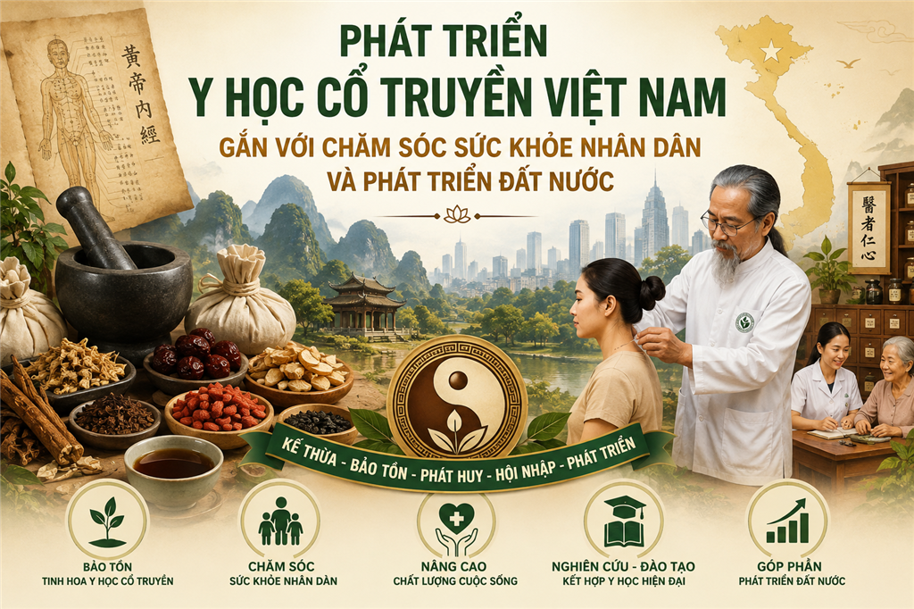 Phát triển y học cổ truyền Việt Nam gắn với chăm sóc sức khỏe Nhân dân và phát triển đất nước